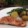 Joanne's cooksnap of when they made Salmon & Pesto-Dressed Vegetables.