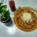 Cooksnap dari Rahadian Noer untuk resep Spaghetti La Fonte Saus Bolognese