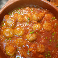 El cooksnap de Manuel cuando hizo Albóndigas en salsa.