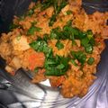 El cooksnap de Mayra Moreira cuando hizo Risotto diferente, con pollo y vegetales.