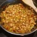 El cooksnap de Mónica cuando hizo Garbanzos salteados con verduras.