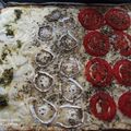 El cooksnap de Maria José Alperte cuando hizo Pizza de jamón y rulo de cabra con base de coliflor.