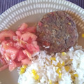 El cooksnap de Hernan cuando hizo Hamburguesas de lentejas.