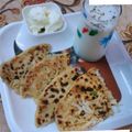 Geeta Khurana's cooksnap of when they made Mooli ki parathi with achar aur butter.