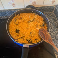 El cooksnap de raquel260116 cuando hizo Paella de marisco congelado.