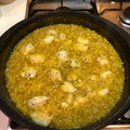 El cooksnap de Xavi cuando hizo Arroz meloso con pechuga de pollo al curry y un toque de garam masala.