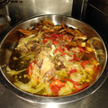 El cooksnap de ALEJANDRO BARDALES CERNA cuando hizo Calamares encebollados con setas shimeji.