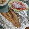 Aamna Saad's cooksnap of when they made Tawa Fried Fish.