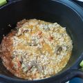 El cooksnap de Sofia Rodriguez cuando hizo Risotto de setas y gambas.