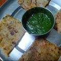 Simran Chaudhary का कुकस्नैप जब उन्होंने आलू पराठा (aloo paratha recipe in Hindi) बनाया था।