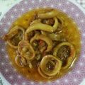 El cooksnap de Zaira cuando hizo Calamares a la mallorquina.