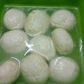 namarta chopra's cooksnap of when they made Spongy Rasgulla.