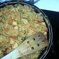 El cooksnap de Nathy La Bella cuando hizo Paella de pollo.