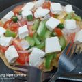 Sampa Basak's cooksnap of when they made ভেজ পনির টিক্কা পিৎজা (Veg paneer tikka pizza recipe in Bengali).