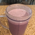 El cooksnap de Linda Sànchez Vado cuando hizo Batido fit frambuesa y arándanos con leche de coco.