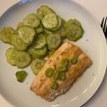 Oregano & Lemon's cooksnap of when they made Teriyaki Lachs mit asiatischem Gurkensalat.