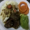 Andy's cooksnap of when they made Hearty Beef Stew.