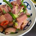 林欣欣 的 臘肉炒蒜苗 cooksnap