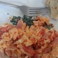 El cooksnap de Michelle Corado. ...🍽🍴🥄🔪 cuando hizo Huevos con jamón.