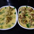 Swati Pote's cooksnap of when they made पौष्टिक मुंग डाळ आणि तूर डाळीची कोफ्ता करी (कढी गोळे) (kadhigole recipe in marathi).