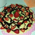 El cooksnap de sandra cuando hizo Tarta de frutilla y crema pastelera fácil.