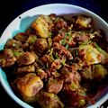 Debasree Sarkar's cooksnap of when they made সোয়া আলু মসালা ফ্রাই (soya aloo masala fry recipe in Bengali).
