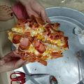Cooksnap của Huyền Anh Nguyễn Thị khi họ làm theo món Pizza xúc xích ngô ngọt cho bé
