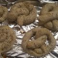 Aaron's cooksnap of when they made Homemade Soft Pretzels.