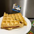 Cooksnap Miera Yusof semasa beliau membuat Waffle Mentega Kacang.