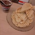 El cooksnap de Leii Portillo cuando hizo Wafles con dulce de leche.