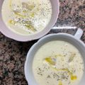 El cooksnap de Elena cuando hizo Crema de espárragos blancos.