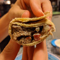 El cooksnap de IneMur cuando hizo Wraps caseros rellenos de pollo, palta, tomate y cebolla.