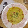 El cooksnap de Belén Taylor cuando hizo Arroz con pollo al curry.