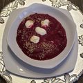 El cooksnap de Romina Martínez cuando hizo Crema de betarraga (remolacha).