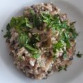 El cooksnap de MaryGlory cuando hizo Risotto de alcachofas y portobello.