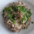 El cooksnap de MaryGlory cuando hizo Risotto de alcachofas y portobello.