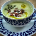 El cooksnap de Arianne cuando hizo Gazpacho de sandía.