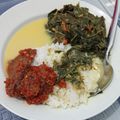 Cooksnap dari muthmainnah saleh untuk resep Daun ubi tumbuk (daun singkong santan)