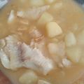 El cooksnap de Sandra cuando hizo Merluza a la gallega.