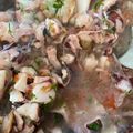 El cooksnap de Amy Brito cuando hizo Ceviche 3 ajíes .