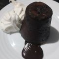 El cooksnap de Eliana Avila cuando hizo Volcán de chocolate.