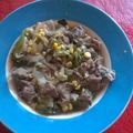 El cooksnap de Santiago Castro cuando hizo Carne con verduras al wok.