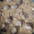 El cooksnap de Maka Sfc cuando hizo Albóndigas en salsa con champiñones.