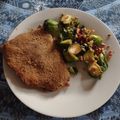 El cooksnap de Laura Galleni cuando hizo Repollitos de Bruselas salteados.