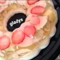 El cooksnap de Gladys Fernández cuando hizo Gelatina cristal con terminado de yogurt 😍.