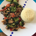 El cooksnap de Catalina Rivera Olivares cuando hizo Cous cous con verduras y pollo.