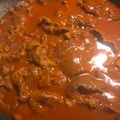 El cooksnap de Gaviiotaa cuando hizo Carne de res con chile colorado.