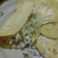 El cooksnap de Esther Carolina Almanzar cuando hizo Crepes de pollo con verduras.