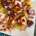 El cooksnap de Irene-Guirao cuando hizo Pulpo a feira con cachelos.