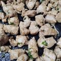 El cooksnap de Marco cuando hizo Improvisación en pechugas de pollo.